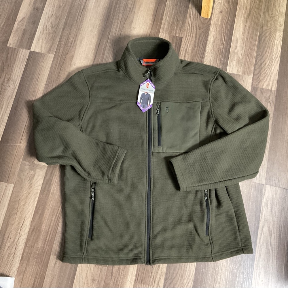 Free Country Olive Green Fleece Pullover